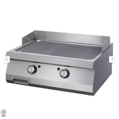  Βαρέως τύπου σχάρα με αυλάκι - Ηλεκτρική - Διπλή μονάδα - 70cm Deep